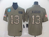 Nike Dolphins 13 Dan Marino 2019 Olive Camo Salute To Service Limited Jersey,baseball caps,new era cap wholesale,wholesale hats